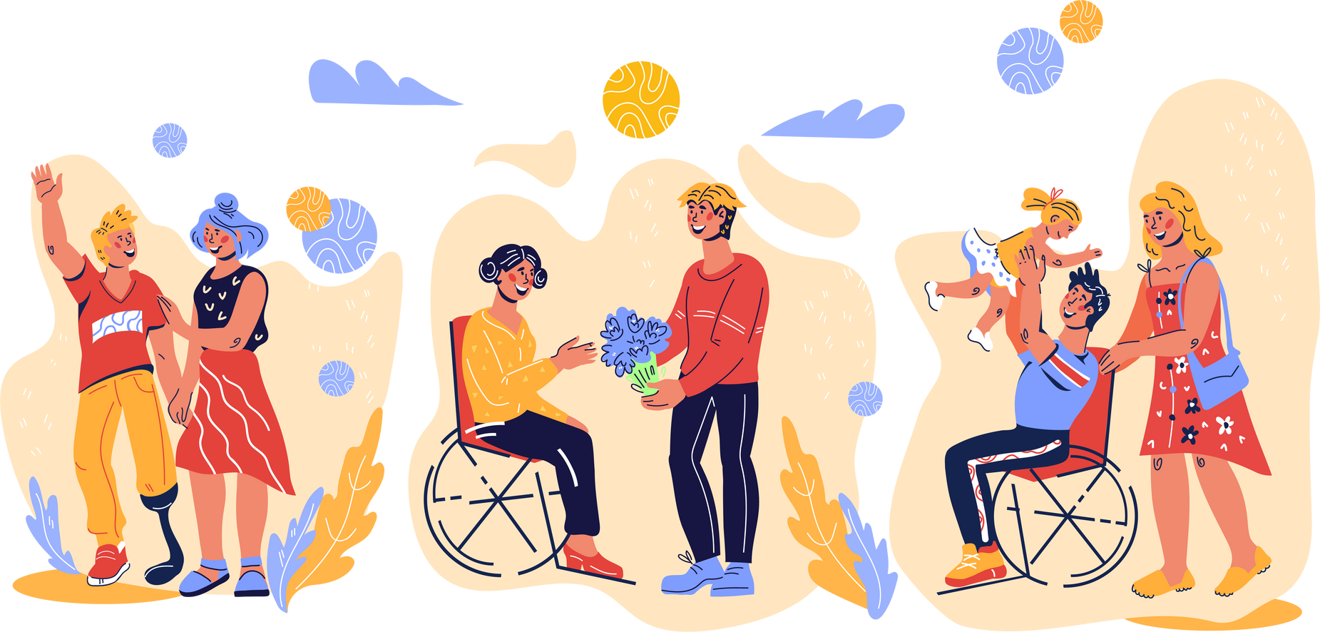 Disabled People Illustration